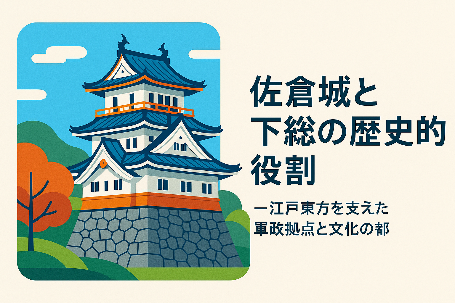 佐倉城と下総の歴史的役割の画像