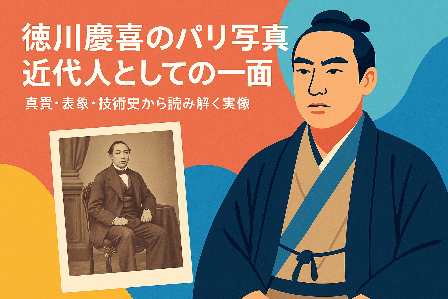 徳川慶喜のパリ写真の画像