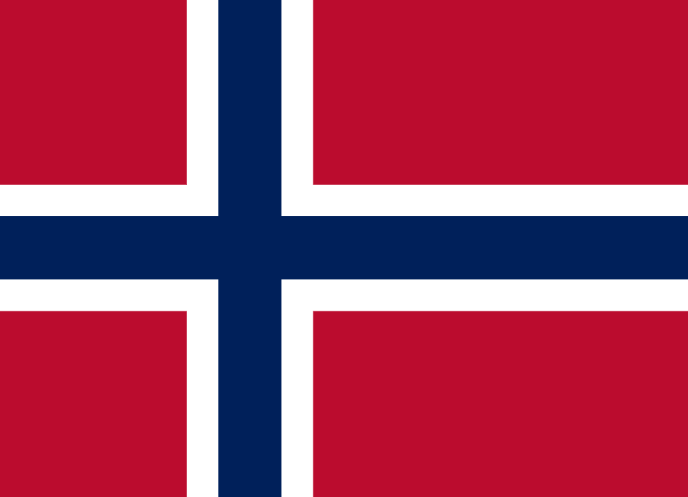 2026ワールドカップに挑むノルウェー代表の国旗
